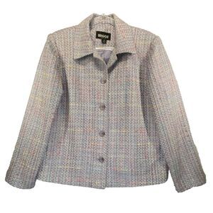Vintage Briggs Lavender Purple‎ Women's Tweed Blazer Medium